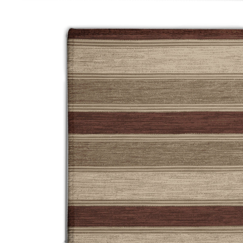 Tapis intérieur / extérieur gris HorizontalStripes, Rectangle 4pi x 6 pi