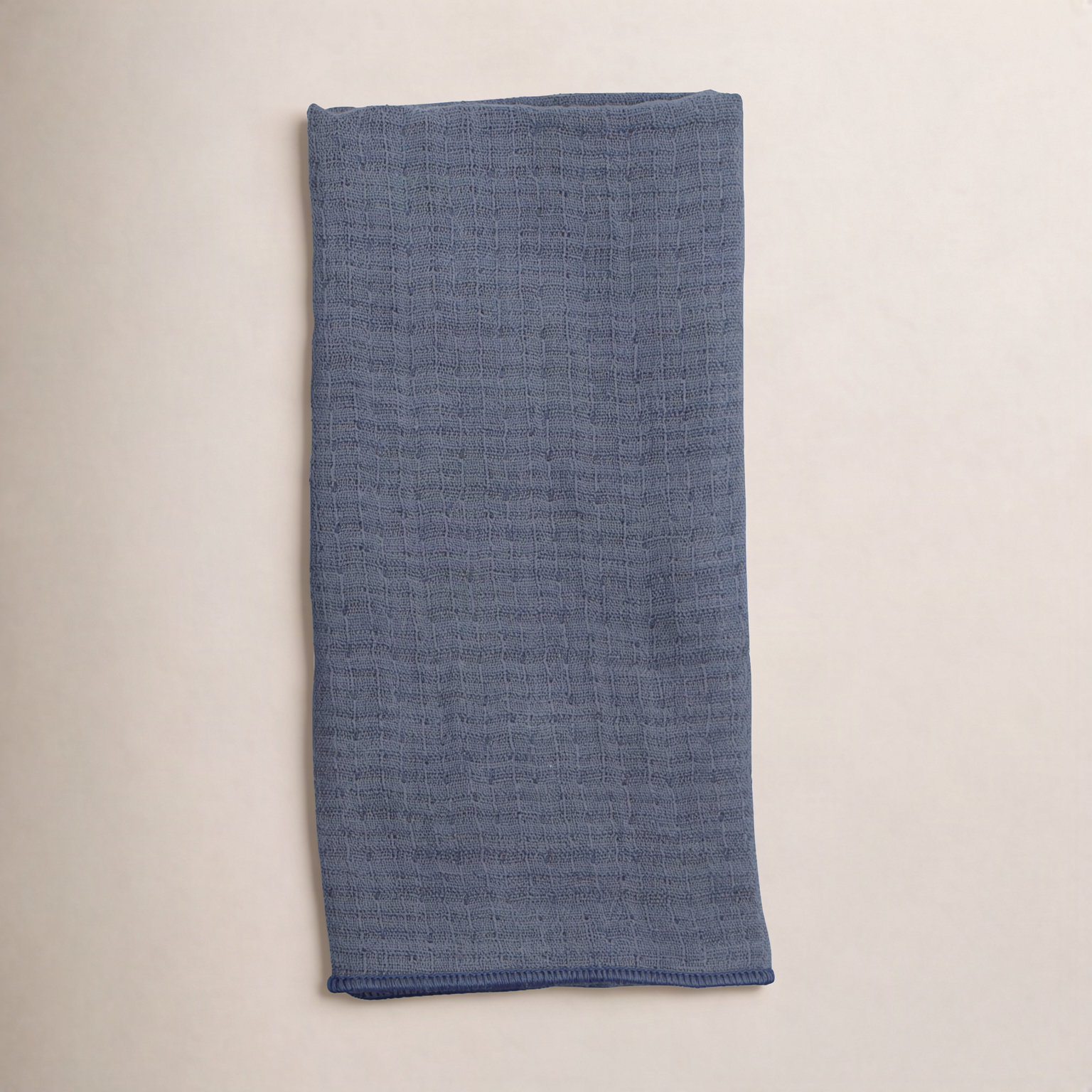 Reversible Cotton Napkin, Navy