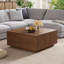 Table basse carrée 33,25 po à 4 tiroirs-1296819009