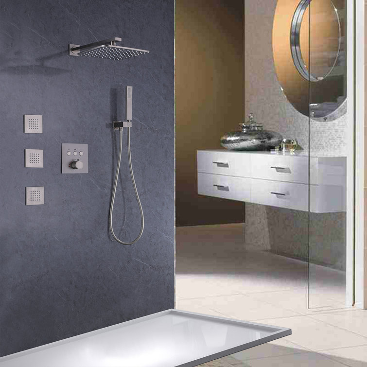 Système de douche complet avec valve brute