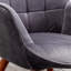 - Fauteuil d'appoint en velours gris apaisant-128054491
