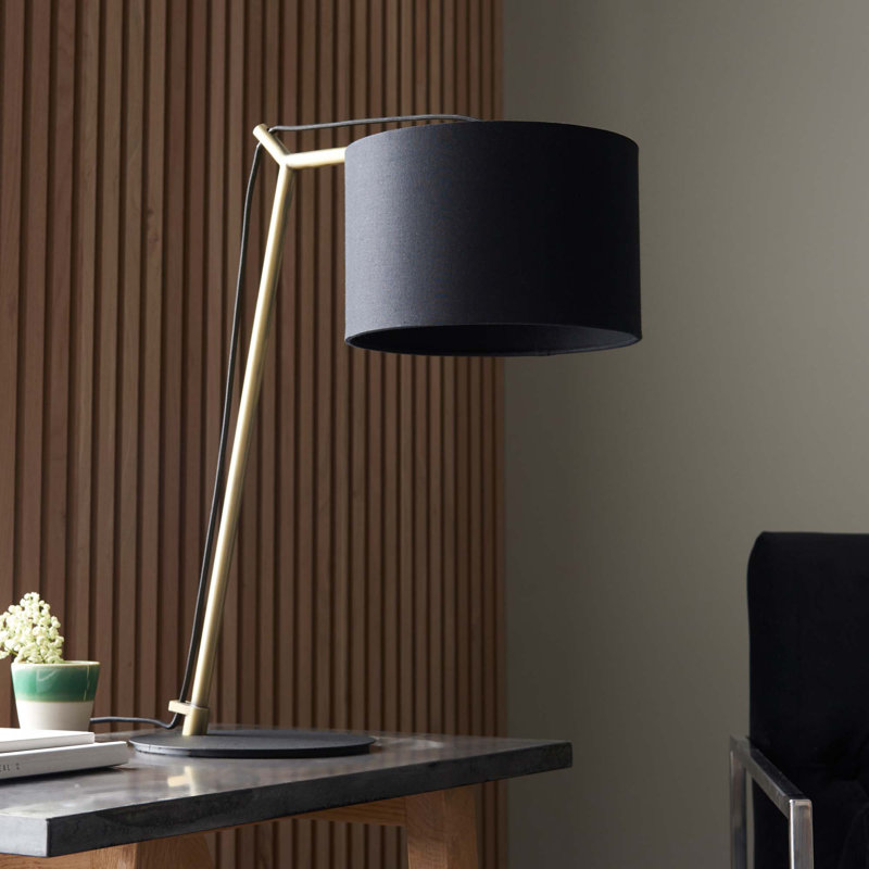 Meggan Metal Table Lamp, Brass