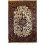 Global Rug One-of-a-Kind Hand-Knotted Kashan 14' x 20'8" Wool Area Rug