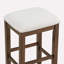 Ensemble de table de salle à manger en bois 4 pièces Casterton avec 3 tabourets rembourrés, mobilier de cuisine polyvalent-88062181-88062185-88062184