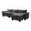 Canapé modulaire de luxe avec repose-pieds-1929304033