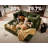 8 Seater Oversized Modular Sofa Extra Deep Cloud Corduroy Sectional Couch With Ottoman Chaise-1854943986