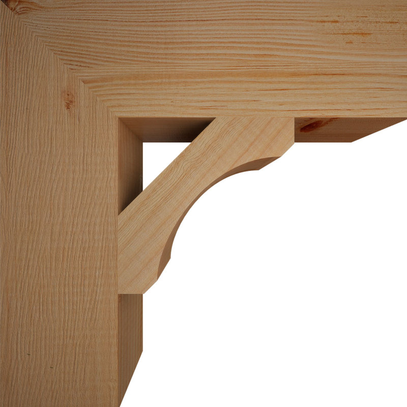 Support en bois rustique Legacy Block, Sapin de Douglas, Lisse, H 14 po x l 3,5 po x P 14 po