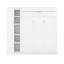 Lit escamotable double avec tablettes, garde-robe et DEL-121087767-121087766