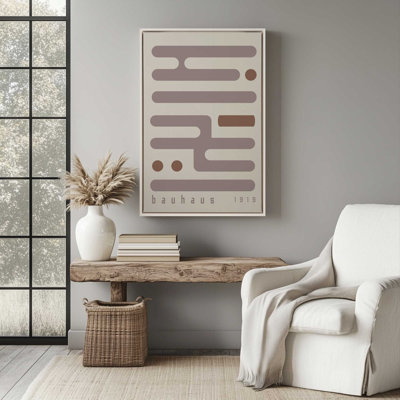 Impression sur toile Warm Taupe Bauhaus 
