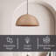Annemary 1 - Light Brown Single Pendant