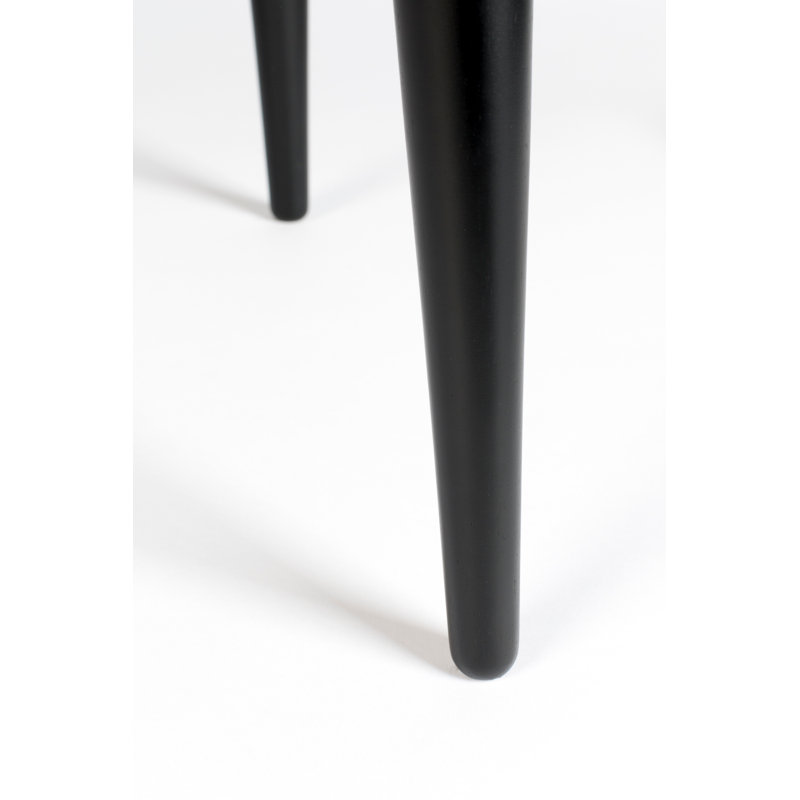 Black Solid Wood Accent Cabinet with Glass Shelves