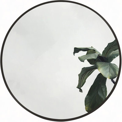 20" Metal Round Bathroom Mirror