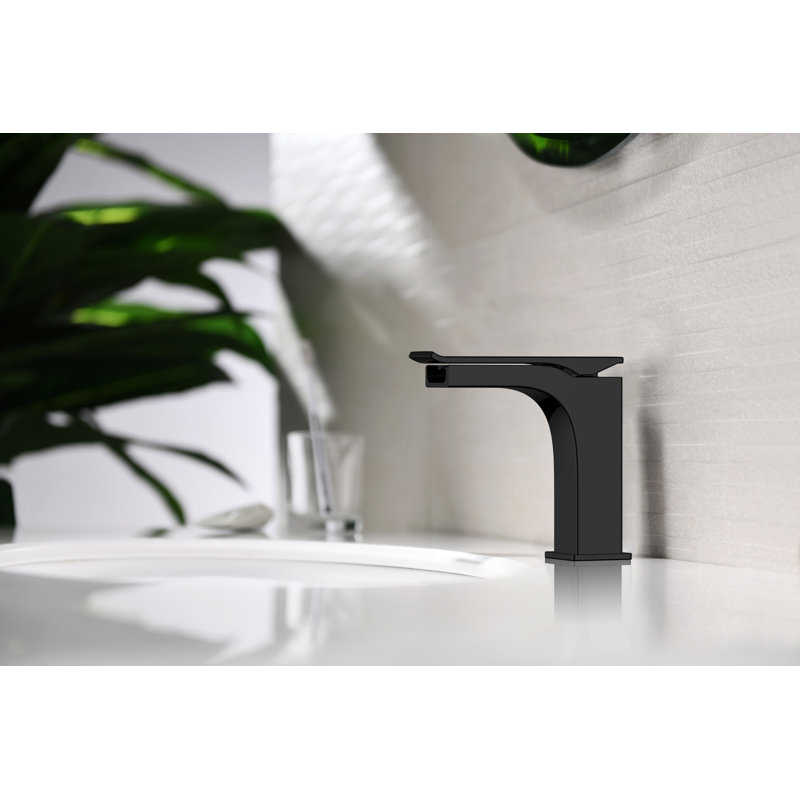 Robinet de salle de bain Ravine Waterfall, Noir mat