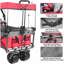 Wagon pliable polyvalent avec pavillon amovible et plusieurs options de rangement-112318236