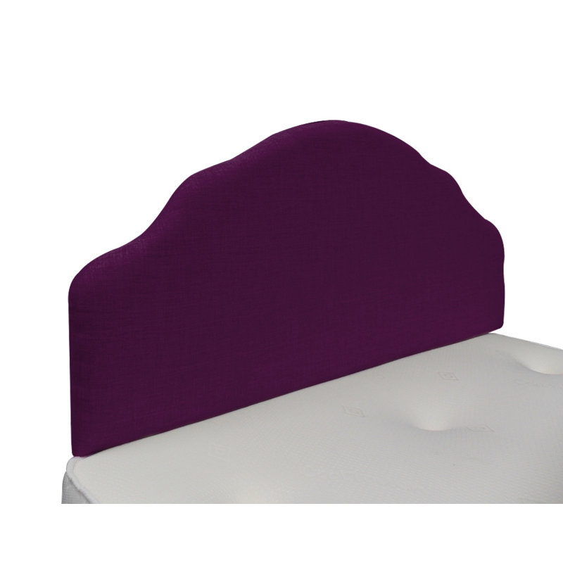 Burbach Upholstered Headboard, Plum, Double (4'6)
