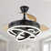 Brynnly 42" Retractable DC Motor Ceiling Fan with LED Lights, Remote 3-Color 6-Speed