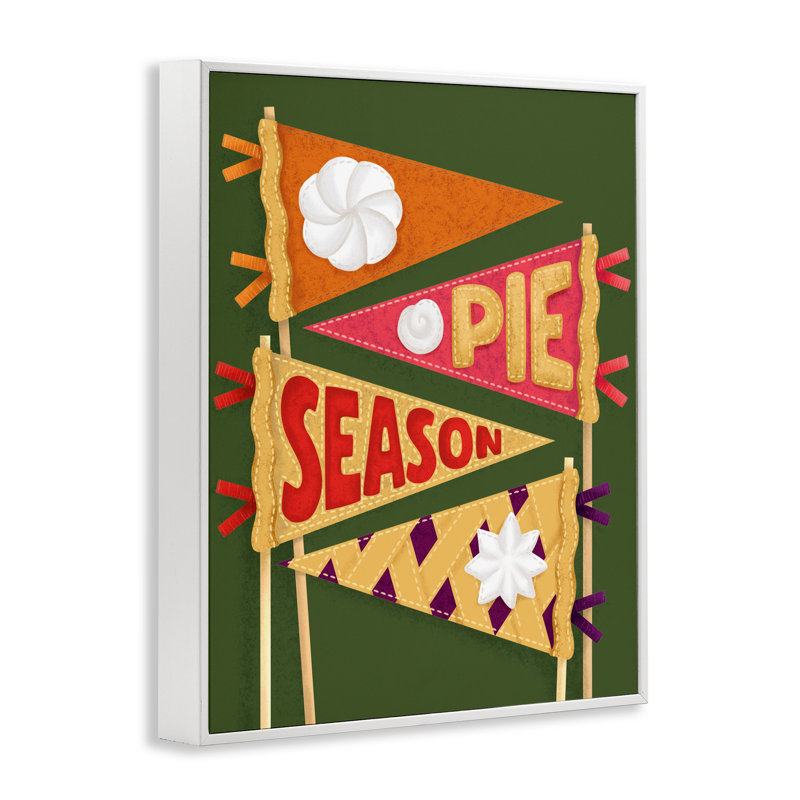 «Pie Season Pennants», estampe numérique, conception de Jilly Jack Designs, H 14 po x l 11 po