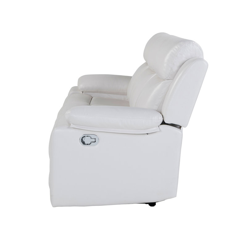 Canapé inclinable blanc avec lumières DEL Blanche