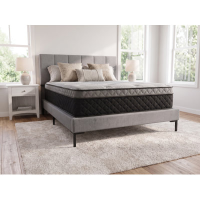 Alwyn Home Kripinski 12" California King Medium-Firm Hybrid Mattress with Gel Memory Foam & Side Support