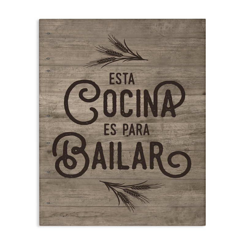 Cocina Para Bailar Canvas Wall Art by Lettered and Lined, 40" H x 30" W