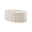 Tabouret crème pour salon - 123 cm (l) x 83 cm (p) x 46 cm (h), bouton, épaisseur 122 cm, pratique, aucun assemblage requis