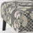 Black Damask - Upholstered Patterned Accent Slipper Chair