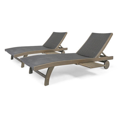 Kingsteignt Reclining Chaise Lounge by Bay Isle Home