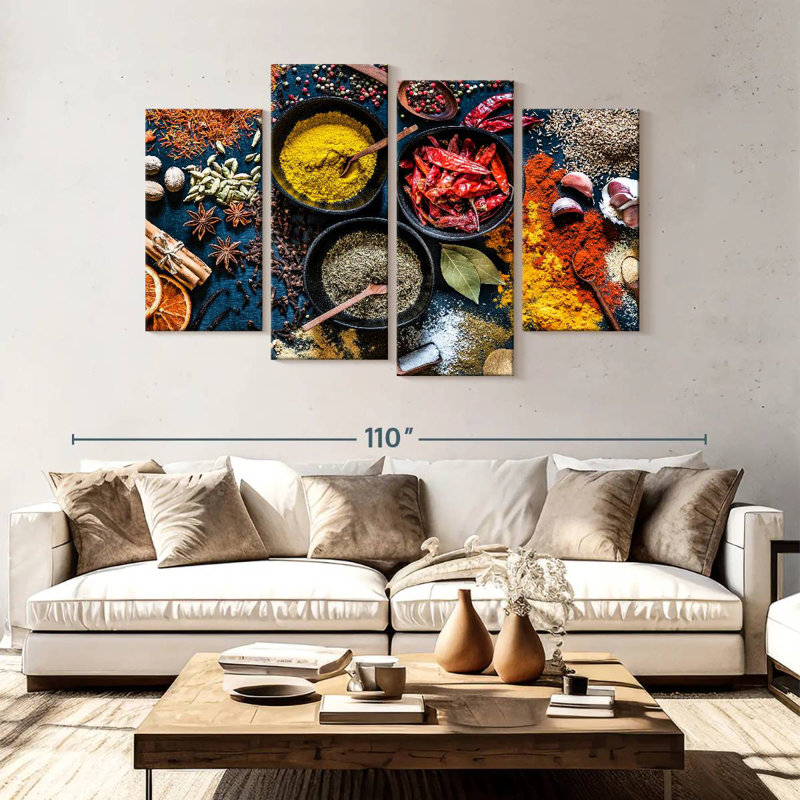Yarlin Spice Medley, 54" H x 84" W
