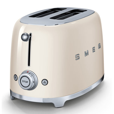 Grille-pain à 2 tranches de style rétro des années 50 de SMEG