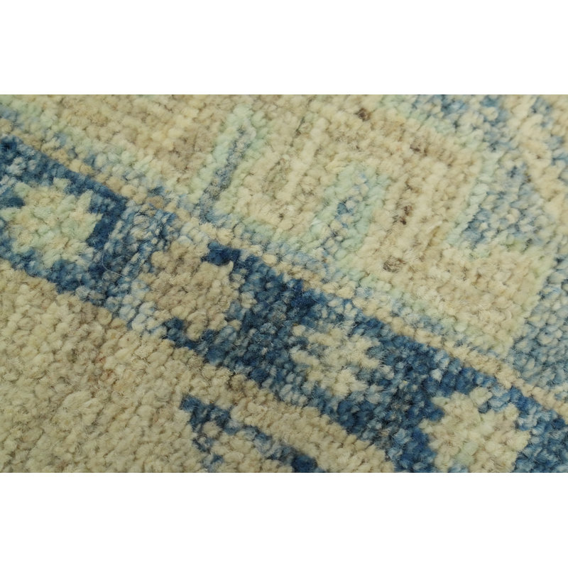 Tapis turc transitionnel en laine Oushak 5 x 8