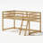 Twin Low Loft Bed - Convertible To Bunk Bed, Solid Wood Modern Bed Frame With LED Strip Lighting, OAK.-648203535