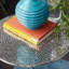 Table d'appoint en aluminium et aluminium