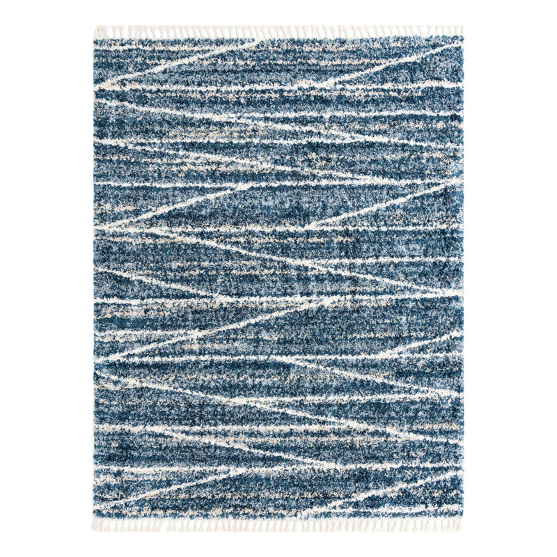 Abrahams Geometric Indoor Rug, Rectangle 7'10" x 10'