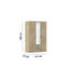 Hinged door wardrobe ESSEA in a simple design, modern handle-104828556-104200979
