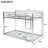 Silver Twin Over Bunk Bed With - Low For Strengthened Success Rate Metal , Safe And-1486884347-1486884346
