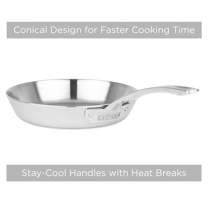 Viking Contemporary 3-Ply Stainless Steel 10-Piece Cookware Set