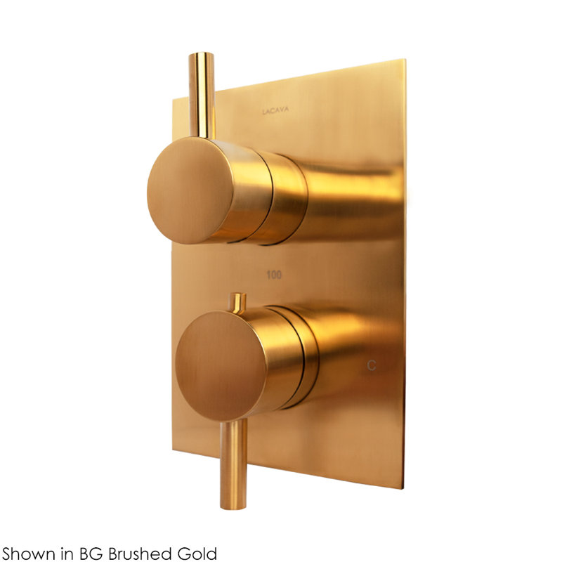 Cigno Built-in Faucet Trim, Brushed Gold