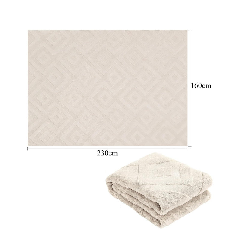 Geometric 160cm X 230cm Area Rug
