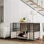 Cage pour chien avec portes doubles