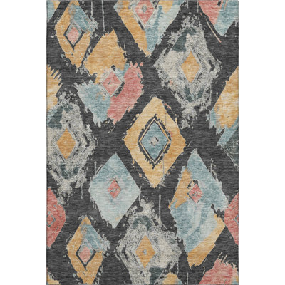 Premium Machine Washable Slesnick AMF1669 Diamonds Rug