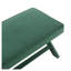 Banc rembourré en velours vert de style Mid-Century avec structure en contreplaqué