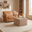 Pouf de table basse recouvert de kilim en laine-1361605634