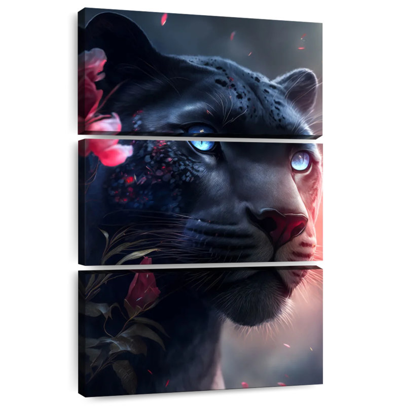 Brampt The Pink Black Panther, 38" H x 24" W