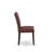 Amelius Upholstered Dining Chairs- Burgundy Polyester Fabric Upholstered Seat and Button Tufted Chair Back - Mahogany Finish, SET OF 2-614006950-614006953