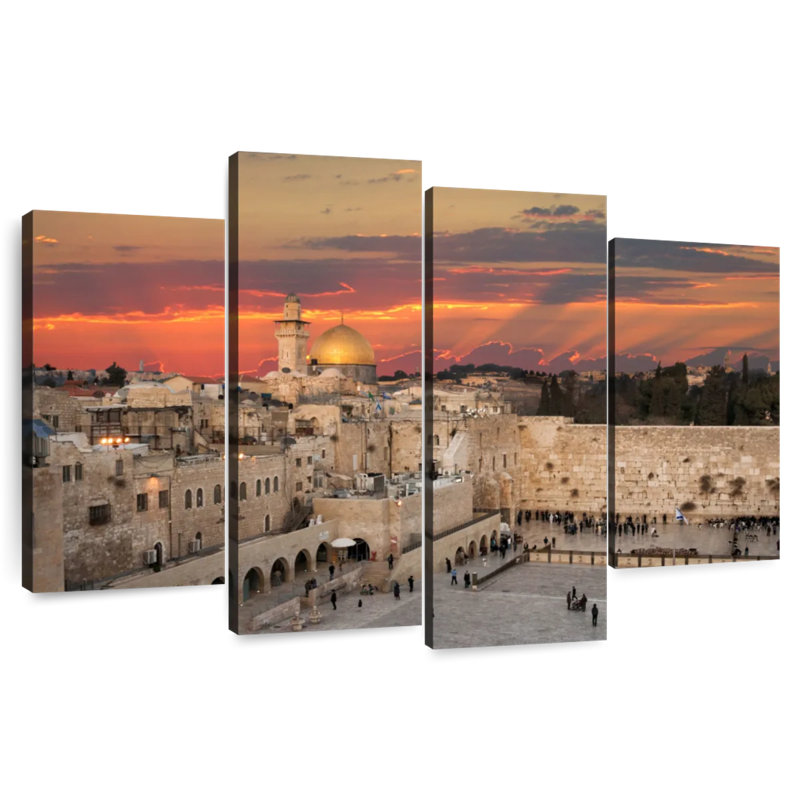 Hannes Jerusalem Temple Mount, 22" H x 36" W