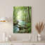 «Green Forest Stream» avec art mural sur toile Mossy Rocks-133065519