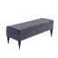 Sierra Striped Ottoman Storage Bench , Upholstered Naples Shoes Bench with Turned Wooden Legs-130119708-130119709
