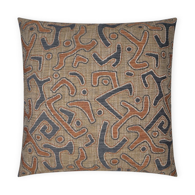 Kuba Pillow Cover & Insert, Paprika, Square 36"