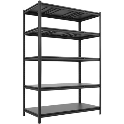 Tablettes de rangement réglables à 5 niveaux, capacité de 3 000 lb, étagère de rangement robuste pour garage, étagère utilitaire en métal, pour garage atelier sous-sol, l 48,43 po x P 24,53 po x H 71,38 po