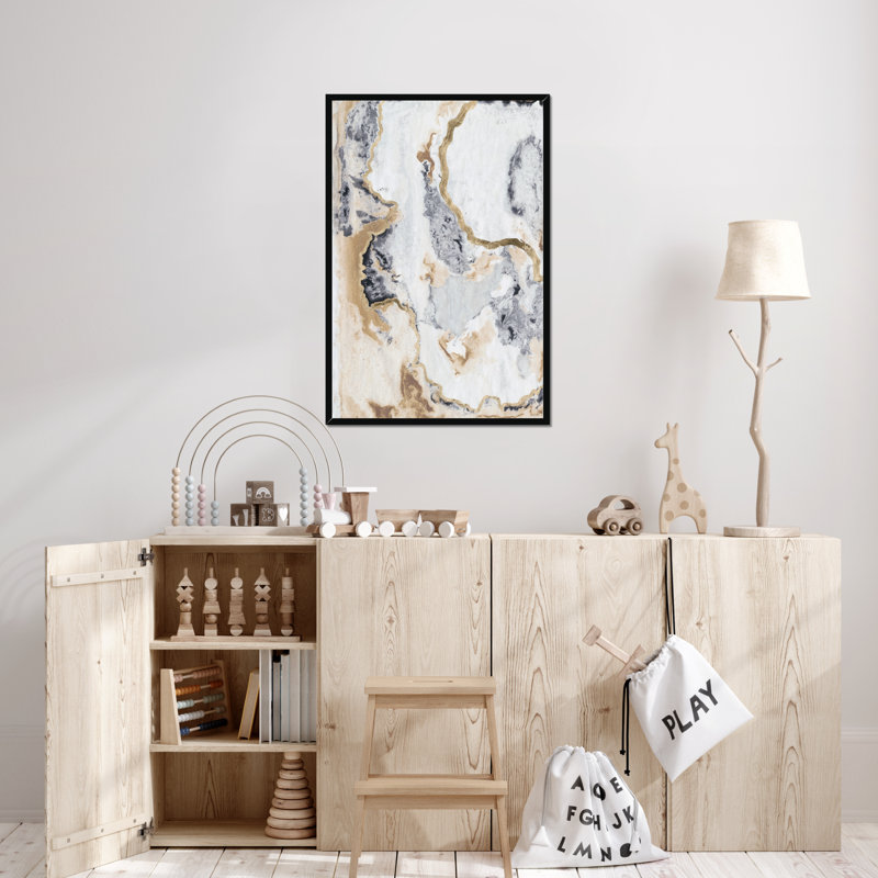 Cinder & Smoke I by Vanna Lam - Wrapped Canvas Painting, Black Framed Paper Print, 50cm H x 34cm W